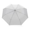 20.5" Impact AWARE RPET 190T Pongee bamboo umbrella White | No Branding | not available | not available