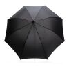 23" Impact AWARE™ RPET 190T auto open bamboo umbrella black | No Branding | not available | not available