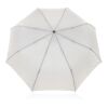 Kaycey 21" AWARE™ RPET Acacia wood mini auto open umbrella grey | No Branding | not available | not available