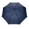Kaycey 21" AWARE™ RPET Acacia wood mini auto open umbrella navy | No Branding | not available | not available