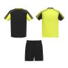 Juve unisex sports set Fluor Yellow-Solid black | S