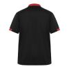 Samurai 160 g/m2 unisex antibacterial short sleeve polo  Standard | Solid black-Red | XL | No Branding | not available | not available | not available