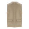 Venera 200 g/m2 v-neck multi-pocket workwear vest  Standard | Dark Sand | S | No Branding | not available | not available | not available