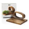 AdHoc RoccaVerde Chopping knife with chopping board brown | No Branding | not available | not available