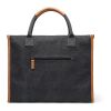 VINGA Bosler RCS recycled canvas tote black | No Branding | not available | not available