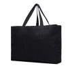 VINGA Hilo AWARE™ recycled canvas maxi tote bag black | No Branding | not available | not available | not available