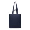 VINGA Hilo AWARE™ recycled canvas zip tote navy