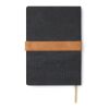 VINGA Bosler RCS recycled canvas note book black | No Branding | not available | not available