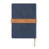 VINGA Bosler RCS recycled canvas note book navy | No Branding | not available | not available