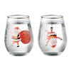 Set of 2 Christmas glasses white | No Branding | not available | not available | not available