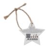 Seed paper Xmas ornament, Star white | No Branding | not available | not available