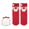 Santa socks in bauble ornament red