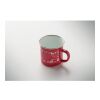 Christmas enamel mug 300ml red