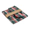 Chequered cotton kitchen set Colourful