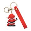 Santa keyring bag charm red