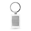 Metal rectangular key ring shiny silver | No Branding | not available | not available | not available