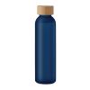 Frosted glass bottle 500ml transparent/blue | No Branding | not available | not available | not available