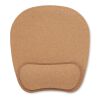 Ergonomic cork mouse mat beige | No Branding | not available | not available
