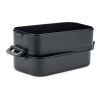 Lunch box in recycled PP black | No Branding | not available | not available | not available