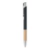 Push button aluminium & wood pen black | No Branding | not available | not available
