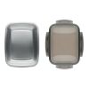 Lunch box 1500 ml transparent/grey | No Branding | not available | not available | not available