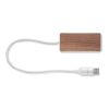 USB hub 4 ports 27,5 cm wood | No Branding | not available | not available | not available