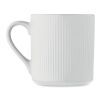 Ribbed ceramic mug mat 340 ml white | No Branding | not available | not available