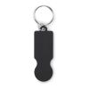 Key ring with trolley token black | No Branding | not available | not available