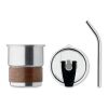 Single wall tumbler 260 ml matt silver | No Branding | not available | not available
