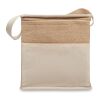 Jute and canvas cooler bag 3L beige | No Branding | not available | not available | not available
