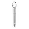 Key ring with twist action pen matt silver | No Branding | not available | not available