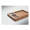 Acacia nut cracker set wood