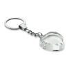 Glass heart award key ring transparent | No Branding | not available | not available | not available