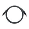 Braided magnetic cable in RPET black | No Branding | not available | not available