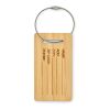 Bamboo luggage tag wood | No Branding | not available | not available