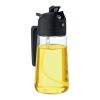Glass oil dispenser & sprayer black | No Branding | not available | not available