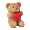 Teddy bear with heart 23cm red | No Branding | not available | not available | not available