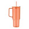 RPET tumbler 1200ml transparent/orange | No Branding | not available | not available