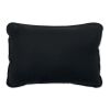 Suede fabric cushion black