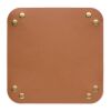 Foldable PU key tray brown