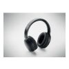 Foldable headphones in pouch black