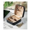 PU Travel jewellery box black