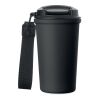 Recycled steel tumbler 400ml black