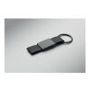 Ball pen & PU Keyring set black