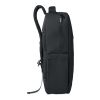 15" PU RPET laptop backpack black