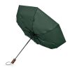 21" auto umbrella wood handle green