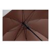 27" auto umbrella wood handle brown