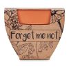 Terracotta pot 'forget me not' wood | No Branding | not available | not available | not available