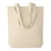 Canvas shopping bag with base gusset 270 gr/m² beige | No Branding | not available | not available | not available