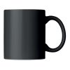 Coloured ceramic mug 300ml black | No Branding | not available | not available
